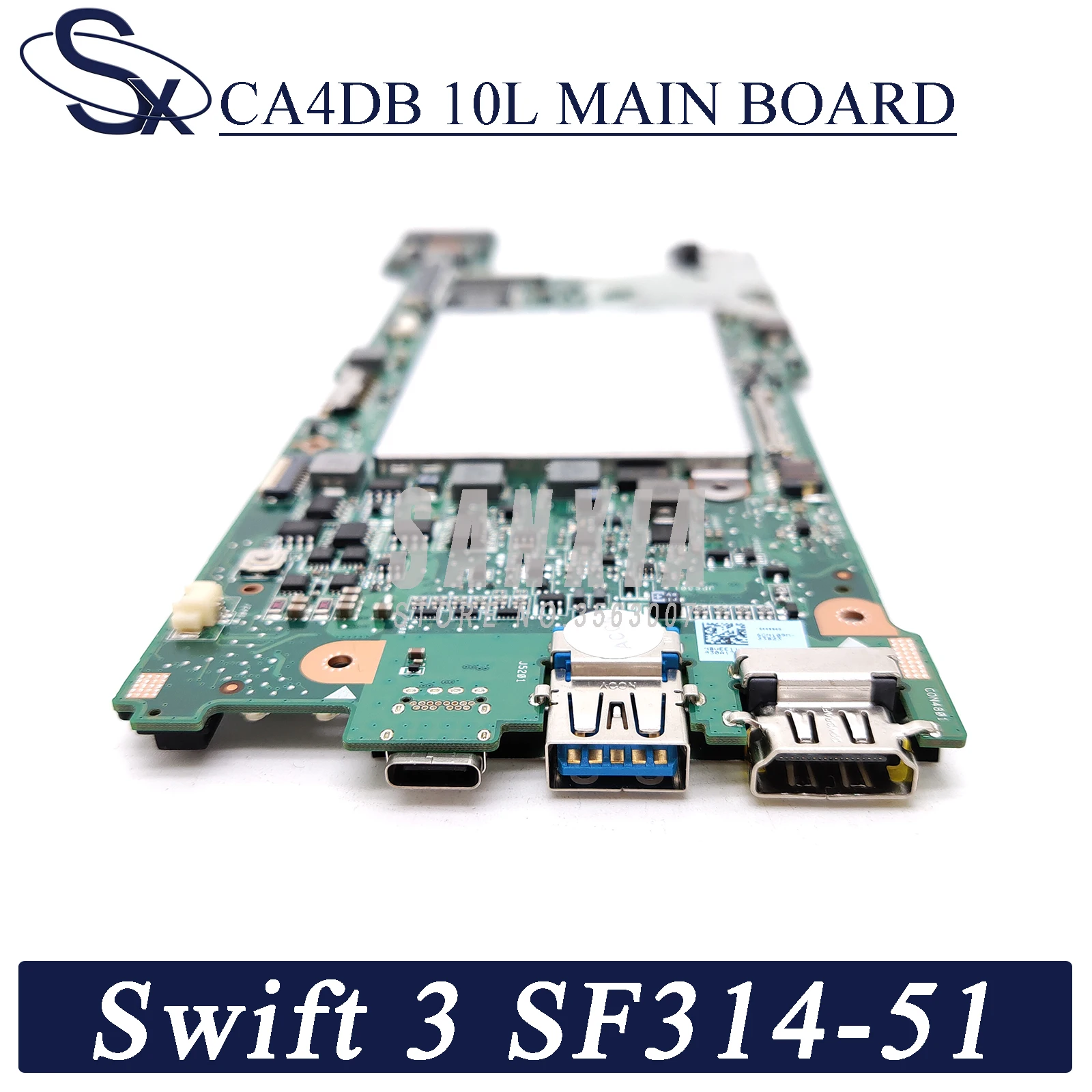 kefu ca4db_10l laptop motherboard for acer swift 3 sf314 51 original mainboard 8gb ram i3 6006u free global shipping