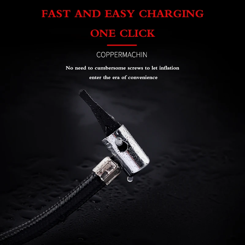 Автомобильный надувной насос 12V Цифровой портативный воздушный компрессор