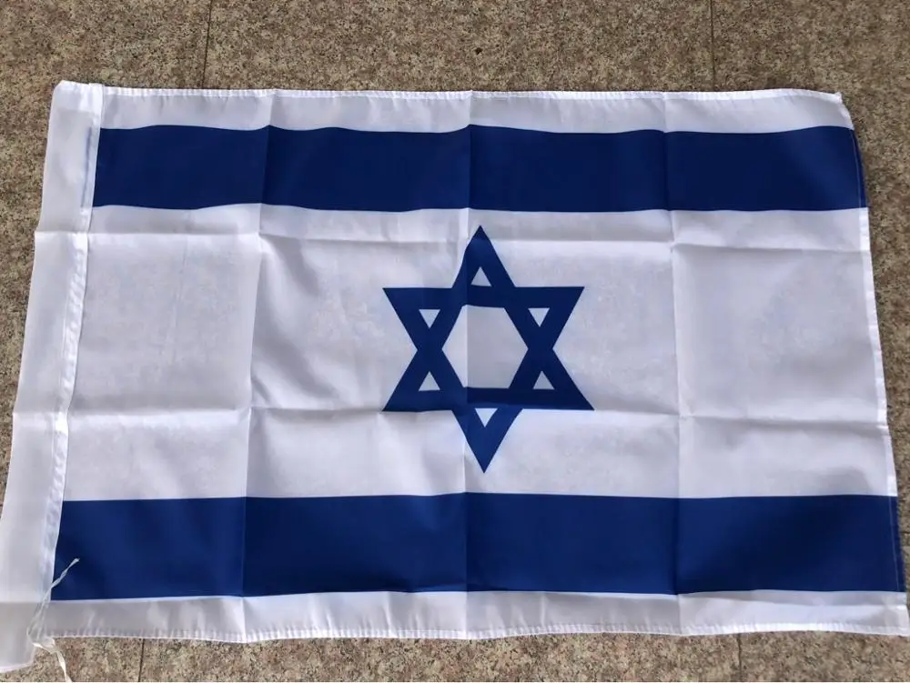 Frete grátis! Aerlxemrbrae bandeira de israel 3*5 pés. Bandeiras grandes do poliéster flag.90 * 150cm banners Bandeira isreal | Дом и сад