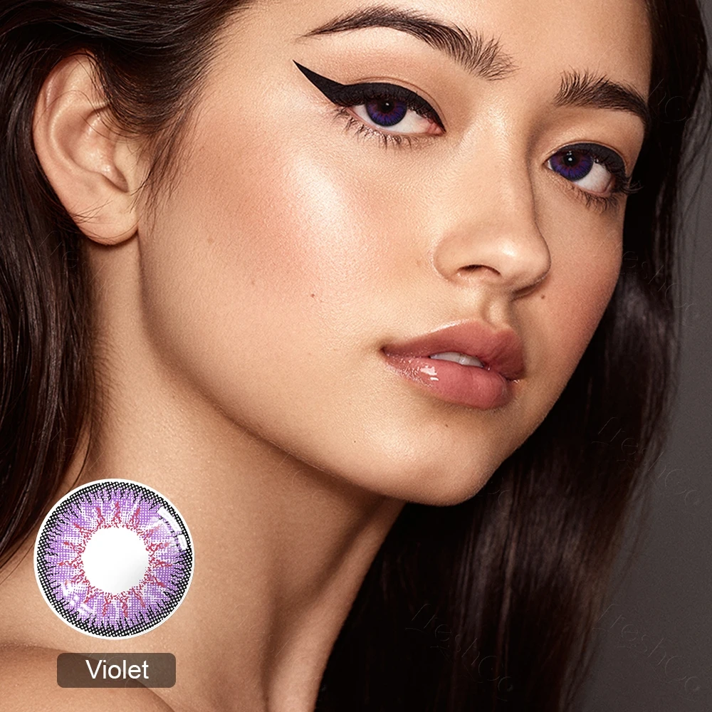 Цветные контактные линзы 1 пара оптические по рецепту ЕЭС цветные ed с диоптриями