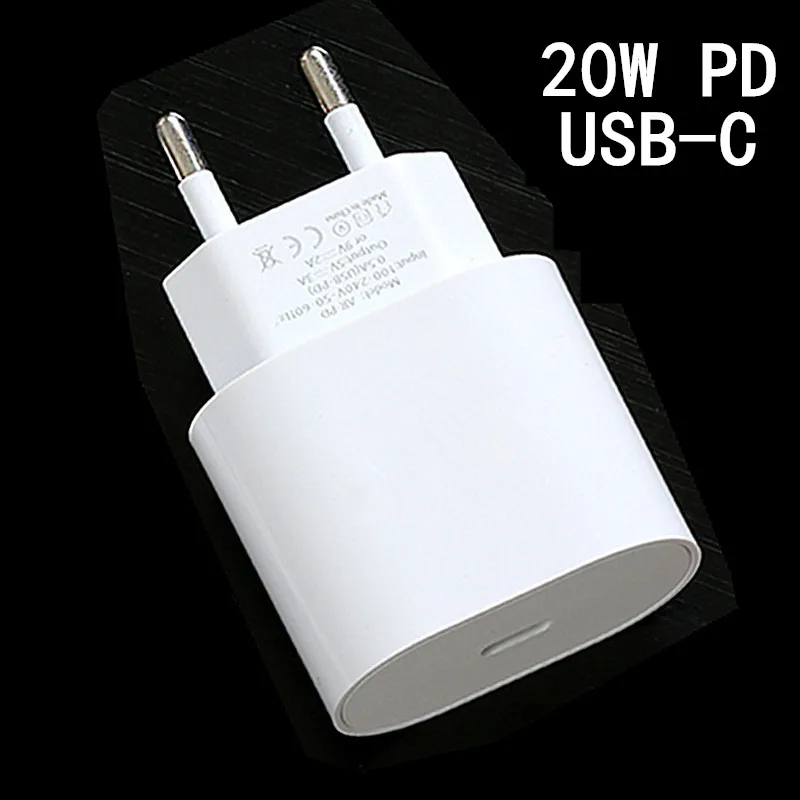 Для iPhone 12 20 Вт PD зарядное устройство USB C настенное адаптер быстрая зарядка для