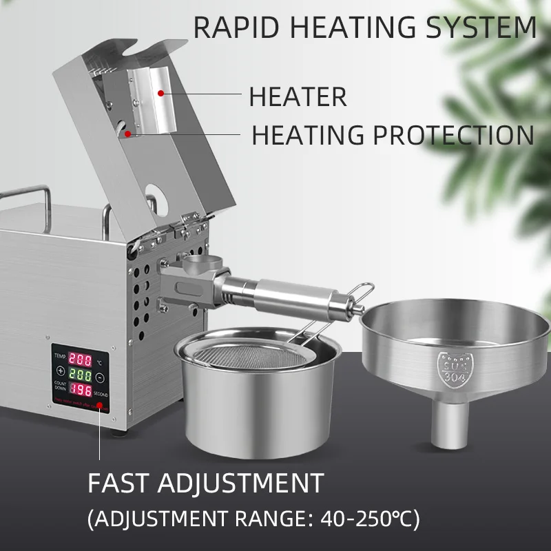 Автоматический бытовой Масляный Пресс RG109 интеллектуальный контроль