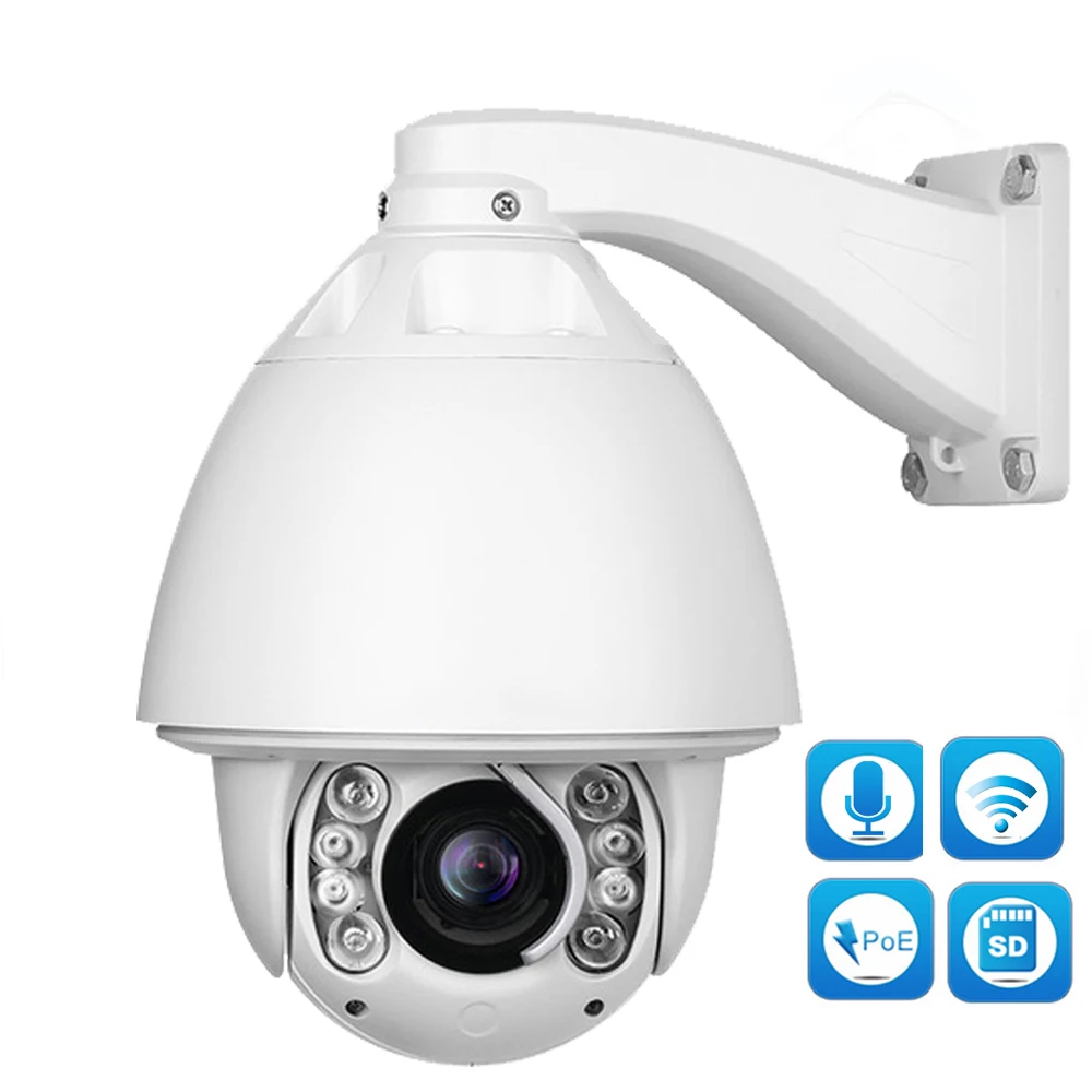 IMPORX Ночная камера сигнализация наружная 1080P Водонепроницаемая CCTV Видеокамера H.265