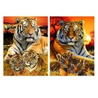 Алмазная 5d живопись сделай сам, картина с вышивкой в виде животных, квадратная, круглая, с рисунком заката, детской вышивки крестиком, декоративное искусство, хобби, подарок