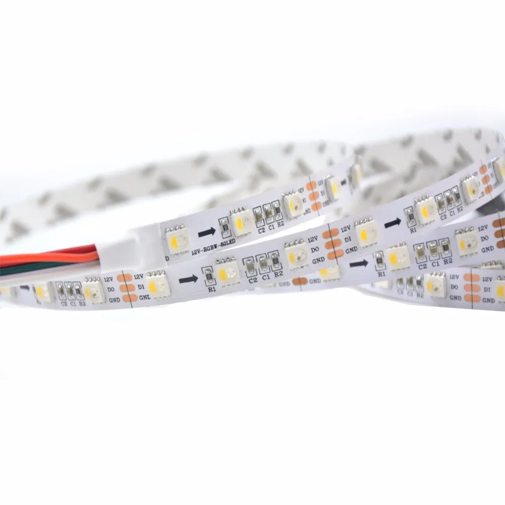 5M DC12V SK6812 P8 RGBW/RGBWW 60 Светодиодный s/m 5050 SMD гибкий светодиодный светильник полосы IP20