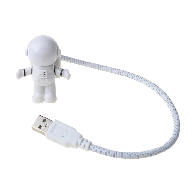 

USB Astronaut Powered Mini LED White Night Light Lamp Bulb for Laptop PC Reading 652A
