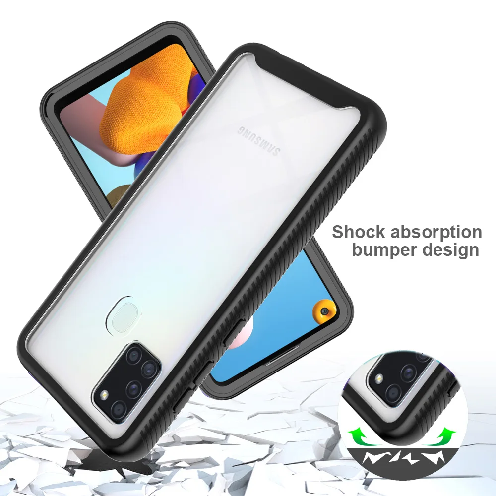 

Phone Case For Samsung Galaxy M51 M31 A30 A50 A10 A20 A70 A20E A20S A10S A30S A50S Anti fall Transparent Color border TPU Cover