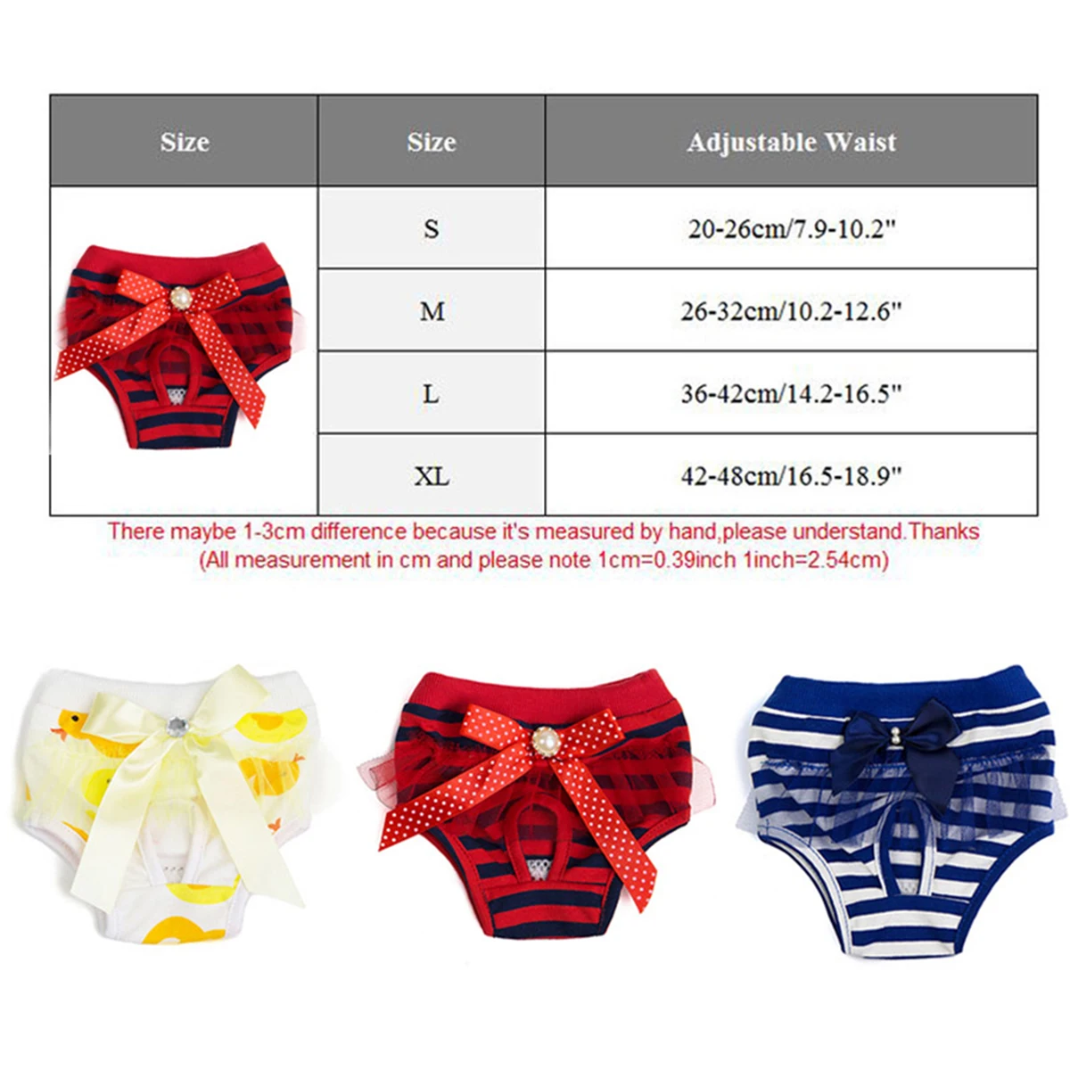 

Pet Physiological Panties Cute Bowknot Lace Pet Shorts Washable Pet Diapers Female Dog Puppy Cat Sanitary Underwear Briefs S-XL