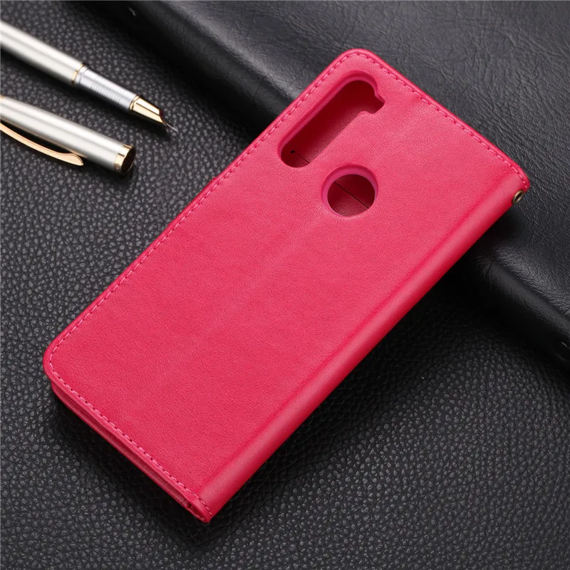 Для Xiaomi Redmi Note 8 чехол, Роскошный футляр из искусственной кожи телефонные чехлы для телефона Redmi Note 8 чехол кожаный чехол-книжка с защитным чехлом