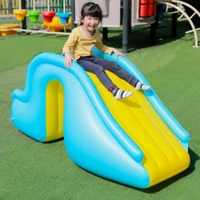 inflatable waterslide wider steps bouncer castle slide kid water play toy recreation facility joyful lawn swimming pool supplies
