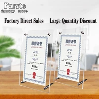 a4 a5 a6 acrylic photo frame product price tag display stand transparent screws advertising europe high end fashion home