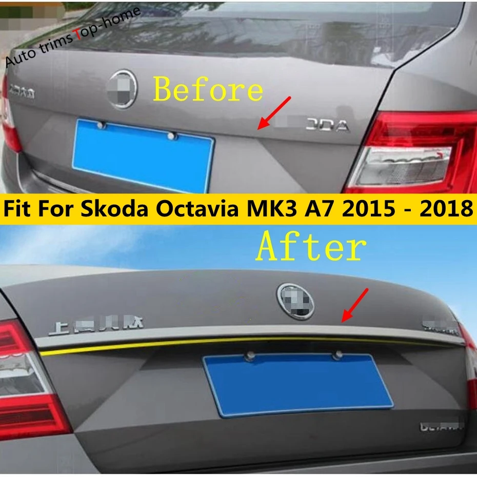 Yimaautotrims задняя Задняя Крышка багажника полоса для отделки дверей крышка Накладка