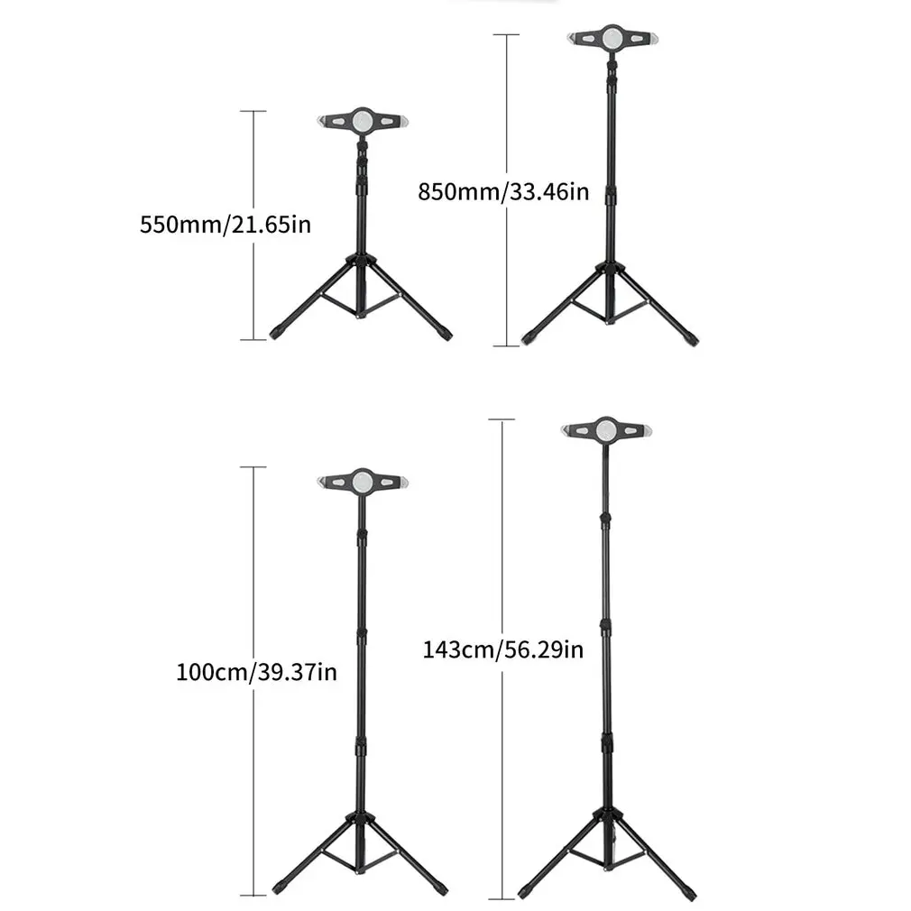 

New Arrival JXY-308 Portable Ergonomic Design Free Rotation Aluminum Alloy Antiskid Metal Tripod Floor Stand For IPad