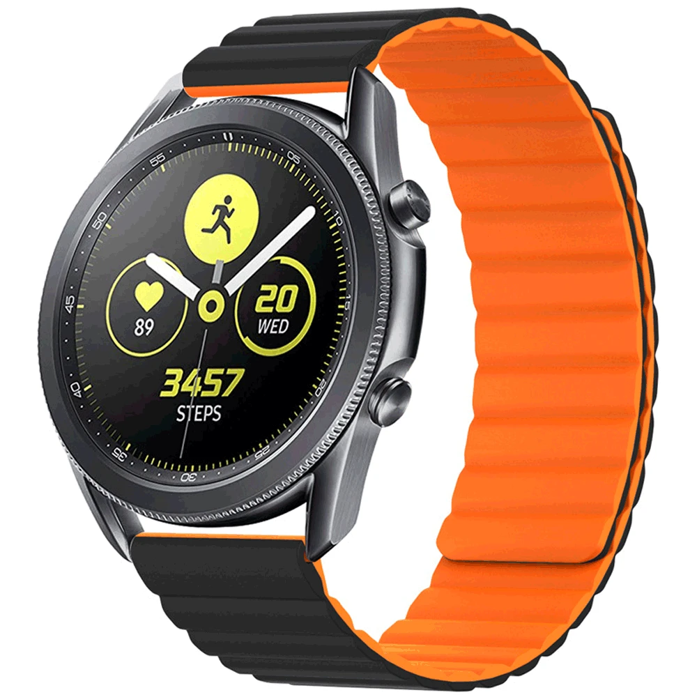 

Ремешок для часов Huawei Watch GT GT2 Sansung Galaxy Watch 3, магнитный кожаный ремешок-петля для Galaxy Active 1 2, быстроразъемные штифты