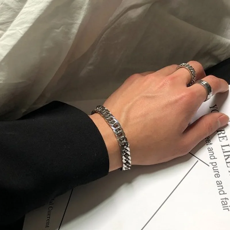 Многослойные браслеты из титановой стали женские с круглой пряжкой ювелирные