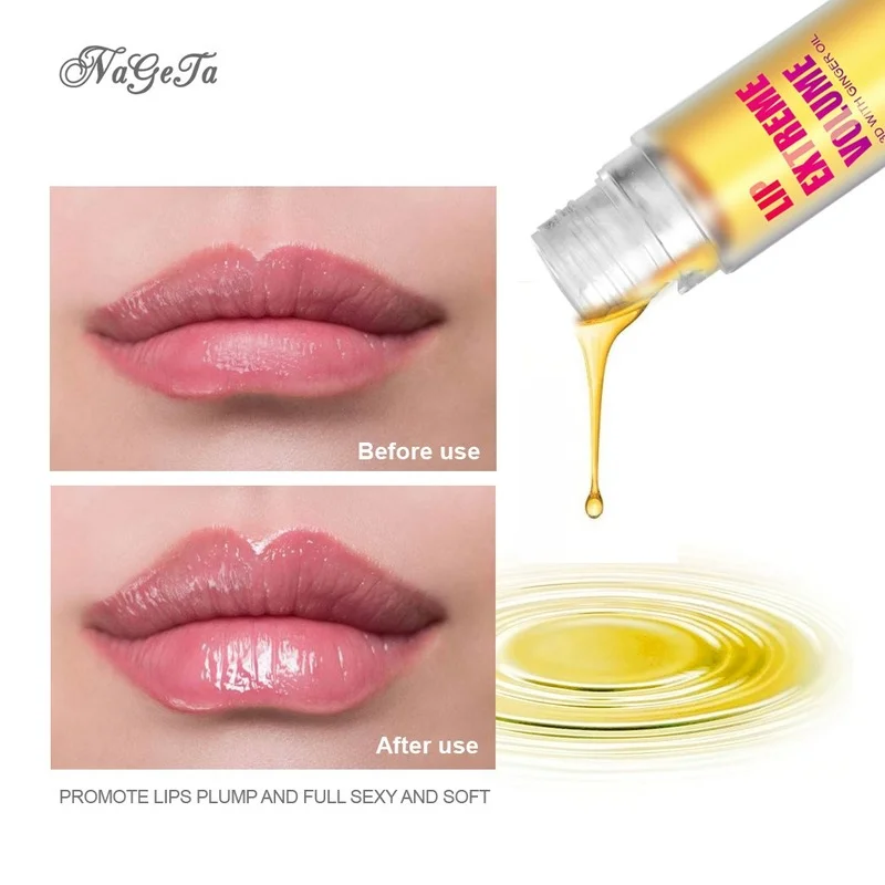 

Lip Gloss Lip Gloss Lip Gloss Treatment Reduce Lip Line Moisturize and Plump Ginger Mint Lip Plumping Oil Enhance Plump Lips