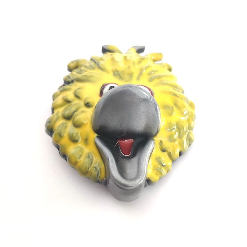 Металлическая желтая пряжка для ремня с петухом из мультфильма Модные животные