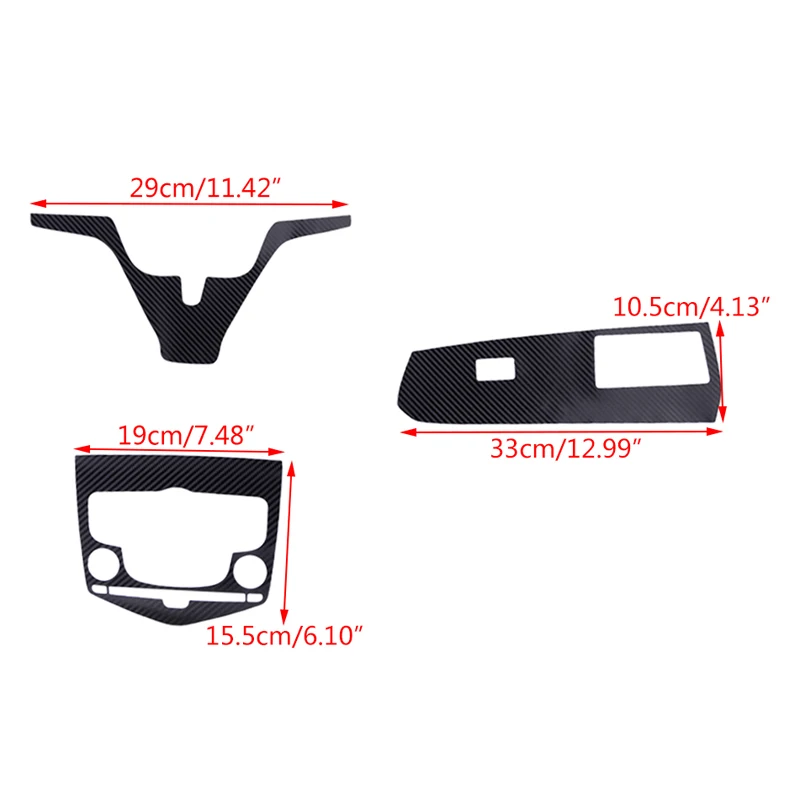 Car-Styling New 3D Carbon Fiber Car Interior Center Console Color Change Molding Sticker Decals For Chevrolet Cruze 2009-2015 | Автомобили