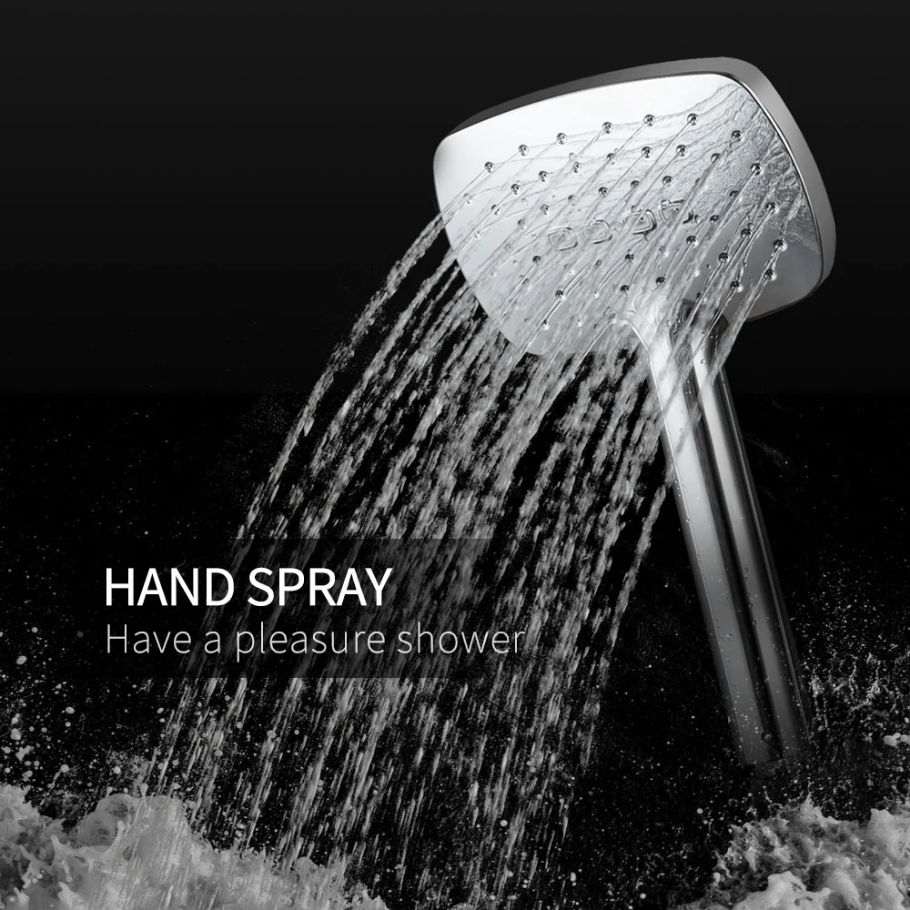 Shower Faucets with 8 inch Head 3 functions Set Bathroome Hot Cold Water Mixer Chrome With Soap Dispenser | Обустройство дома