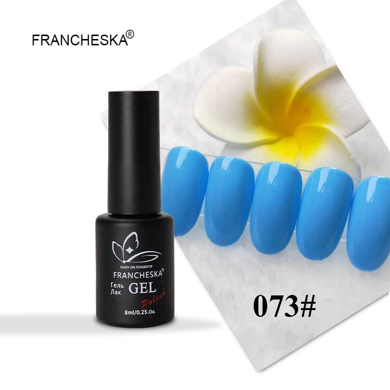 Francheska 073 Francheska Гель-лак горячая распродажа серый розовый серия Гель-лак для ногтей Гибридный гвоздь unha lakier hybrydowy долговечный замачиваемый гель - Цвет: Francheska 073