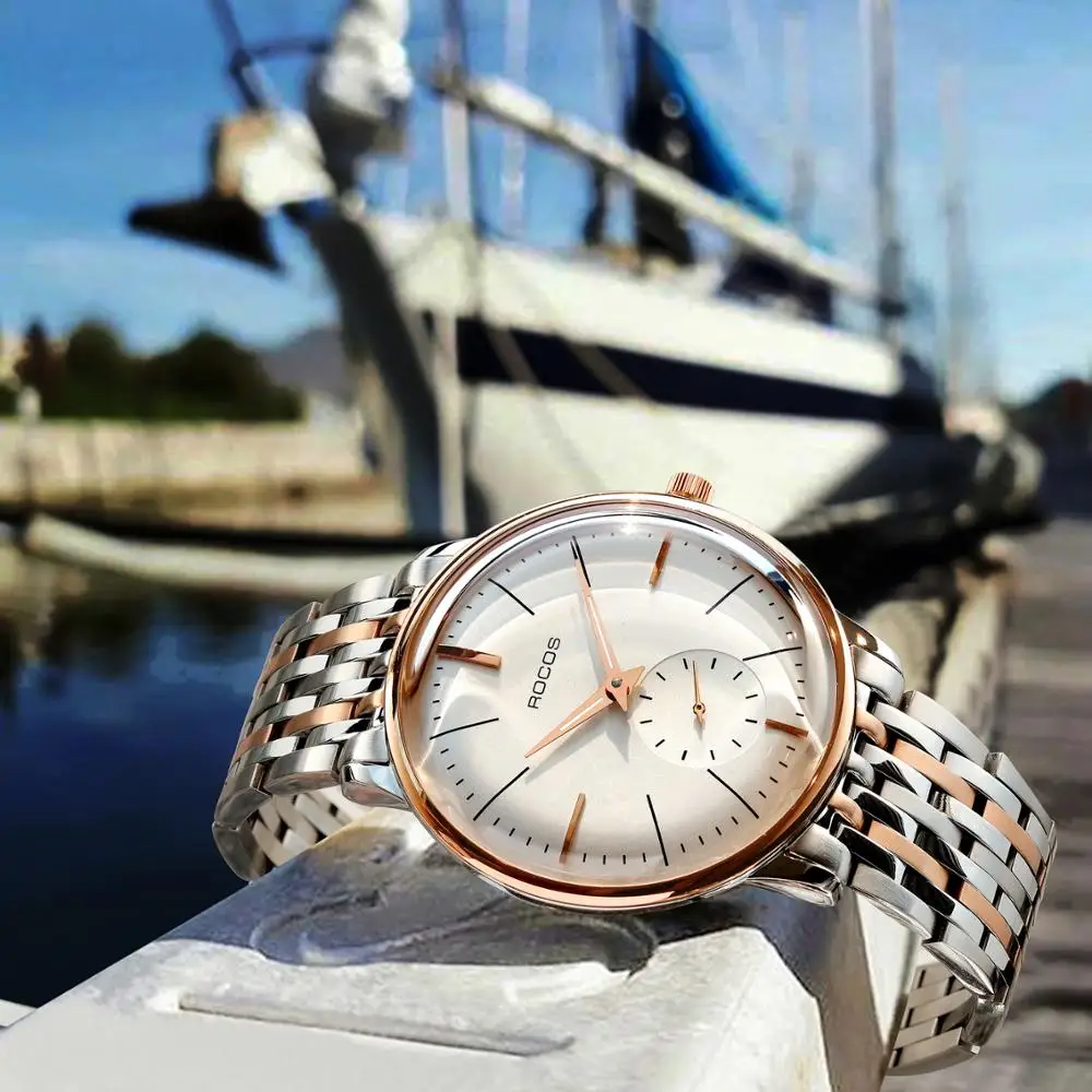 Часы наручные Rocos Мужские автоматические мужские ультратонкие механические