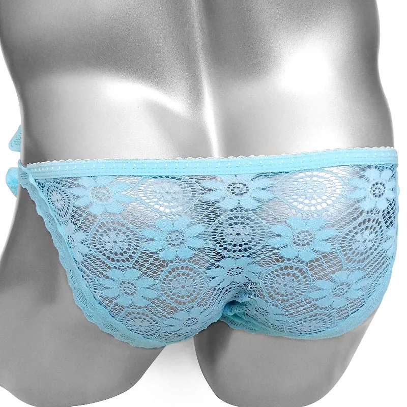 Кружевные трикотажные трусы с цветочным рисунком сексуальное нижнее белье