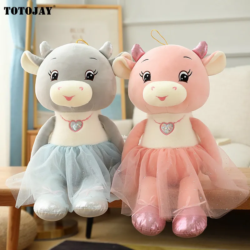 

Lovely Ballet Mouse Cow Plush Toys Soft Stuffed Cute Dressing Rabbt Animal Dolls Baby Finger Pillow for Kids Girl Birthday Gift