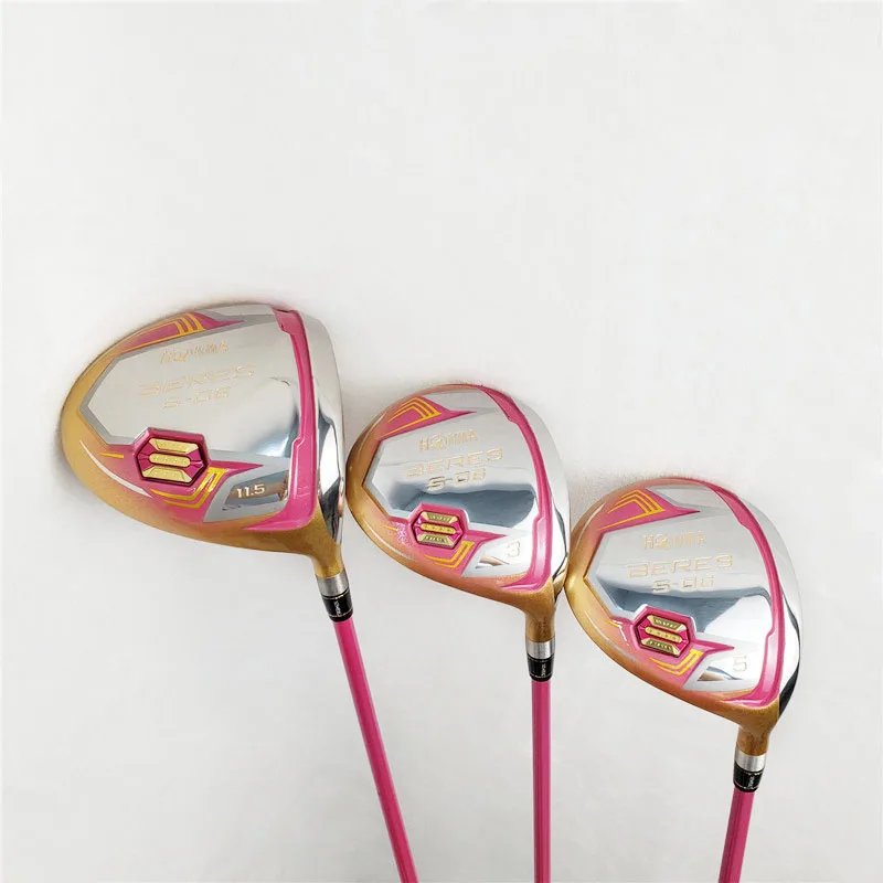 Women's Golf irons  HONMA Ladies Classic Golf Driver Wood Club Set HONMA BERES IS-06 Fairway Wood with Club Head Cover