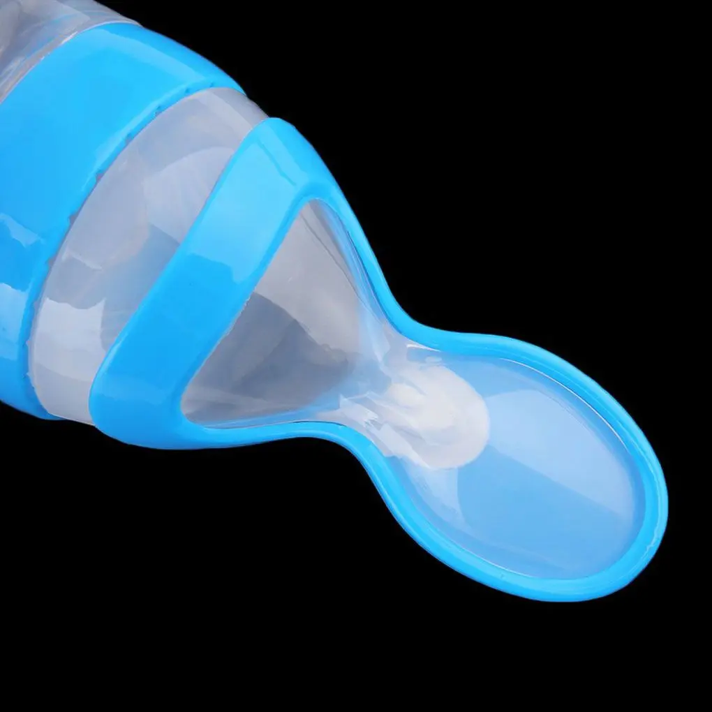 

Baby Feeding Bottle Spoon Silica Gel Food Supplement Rice Cereal Bottle For Newborn Infant Toddler Child Learn Feeding Drinking
