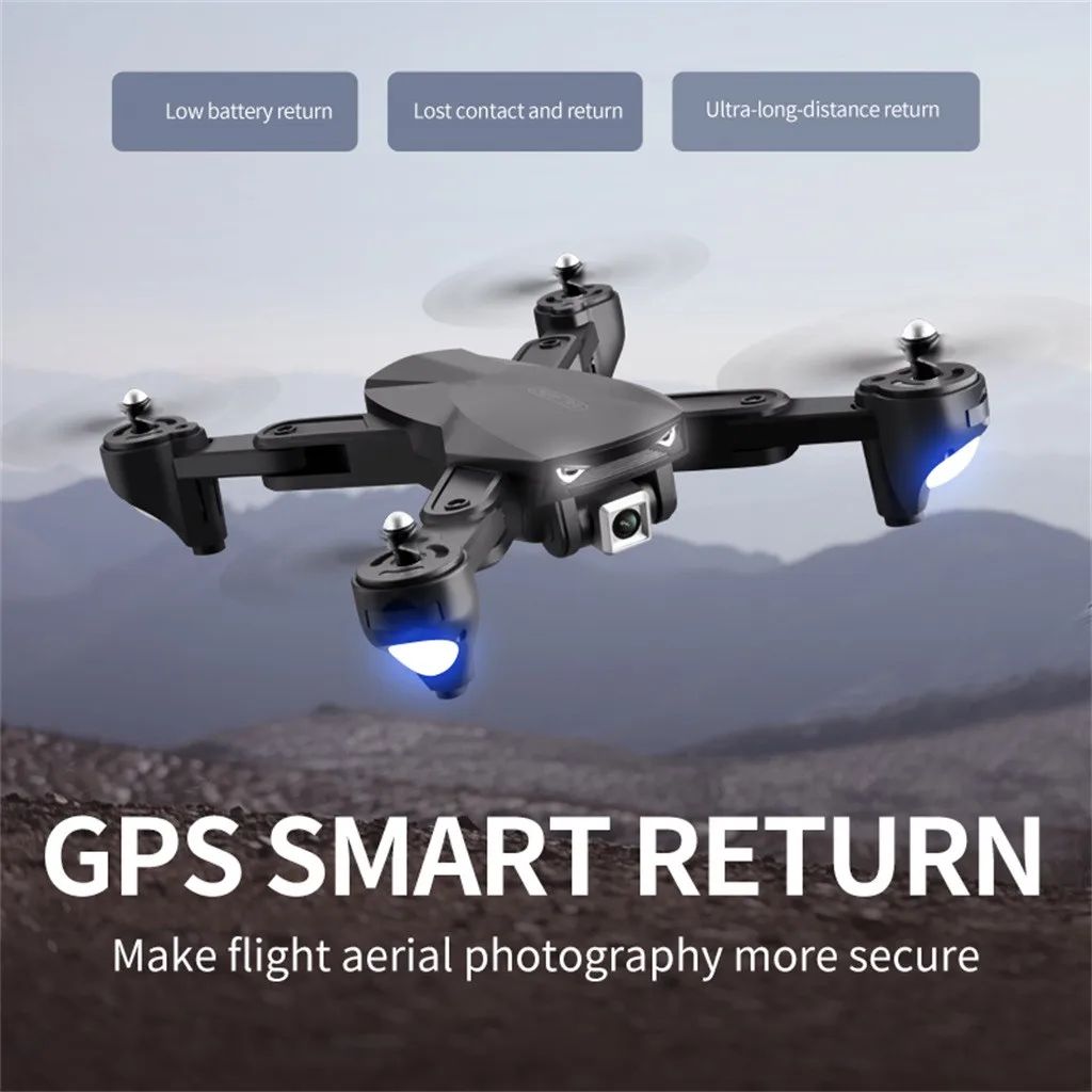 

New Folding Drone 4K HD Optical Flow Wide-angle Camera Selfie Drone 2.4G WIFI FPV GPS Fixed Height One Key Take-off Quadcopter#Z