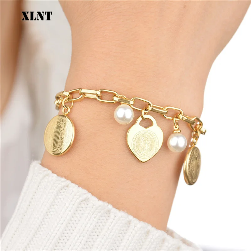 XLNT бусина в форме сердца девственница искусственный жемчуг день Святого