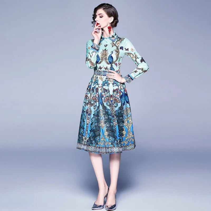 Высокое качество платье 2020 сезон: весна лето для девушек длинный рукав топ с