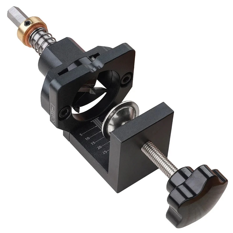 

Alloy 35Mm Hinge Jig With Clamp Drill Guide Hole Punch Locator Kit Woodworking Cabinet Door Installation Hole Locator