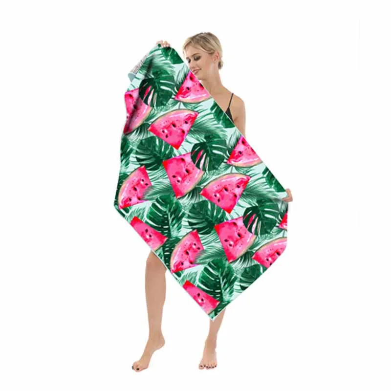 Европейское Большое банное полотенце в форме арбуза Сменное для взрослых