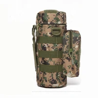 large capacity outdoor hiking special water bottle bag oxford cloth buckle can be cross body travel camping