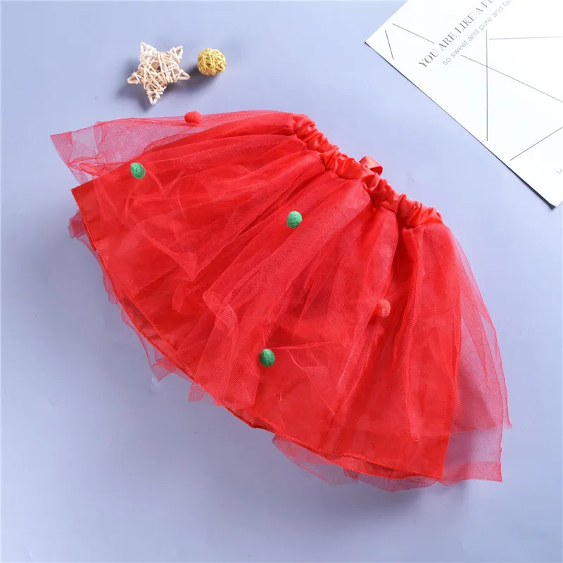 Детские юбки-пачки для девочек на Рождество Стиль Одежда младенцев Детская