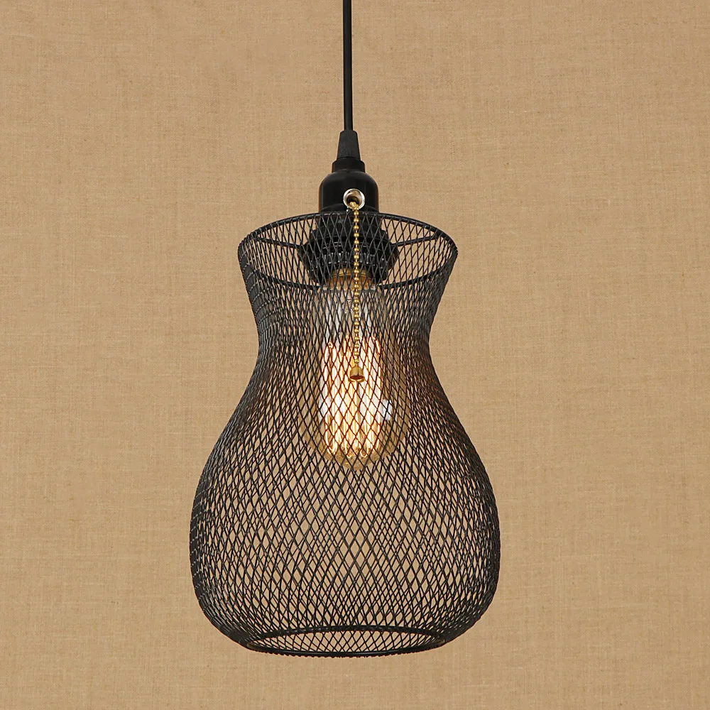 Новинка подвесной светильник в виде железной клетки светодиодный E27 стиле