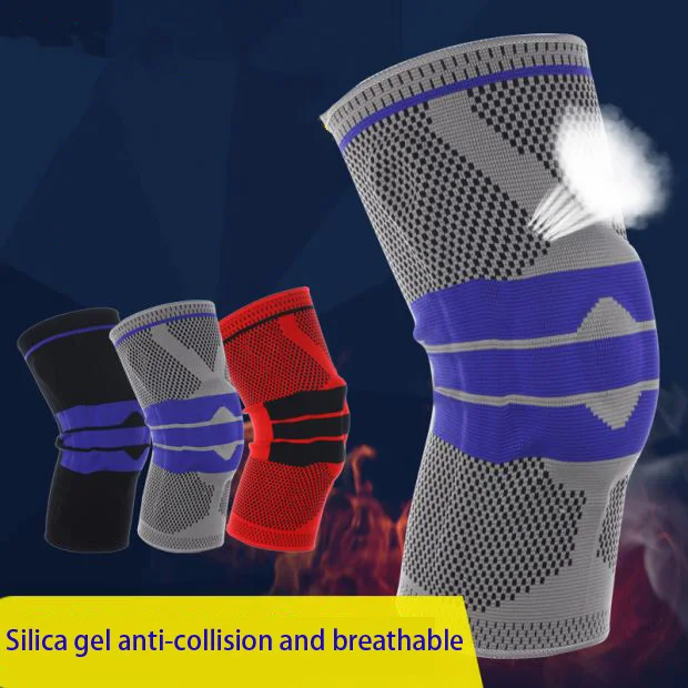 

Plus Size Basketball Support Silicon Padded Knee Pads Support Brace Patella Protector Protection Kneepad For Fat Person
