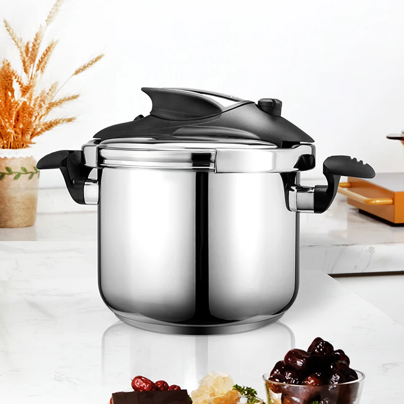 

Shark Shape Design Stainless Steel Pressure Cooker Gas Stove Induction Cooker Universal Double Handle Home Use 4L/6L