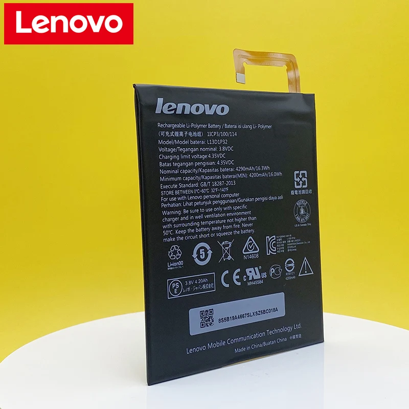in stock 100 new 4290mah l13d1p32 battery for lenovo tab ideapad 8 s8 50f s8 50lc tb3 850f tb3 850m tracking number free global shipping