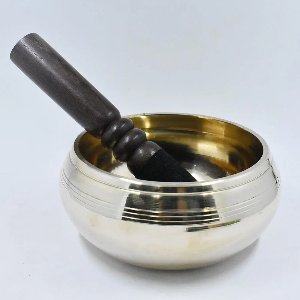 Новое поступление золотые Поющие миски с мантрой внутри приятный звук для