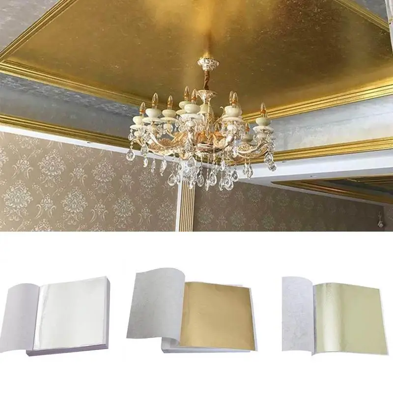 100 шт. художественная дизайнерская бумага имитация золотого и серебряного