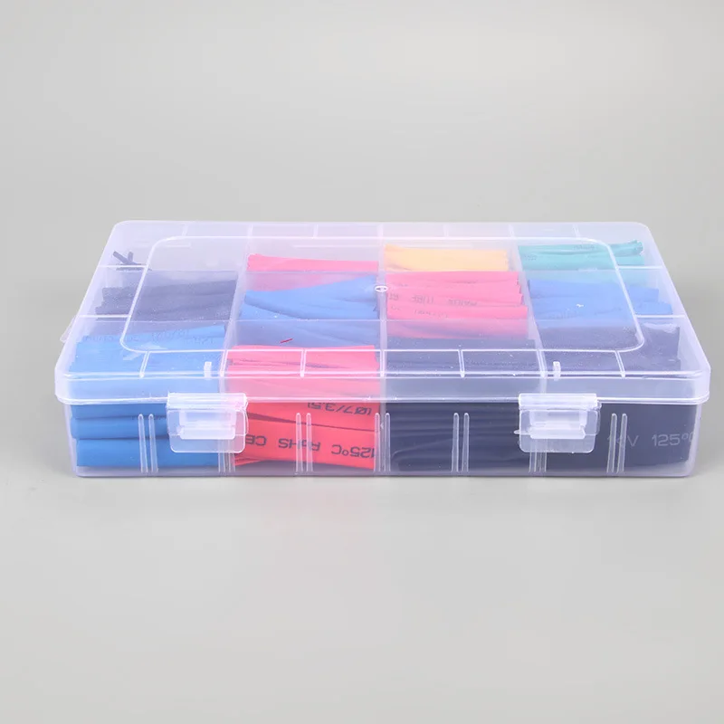 560 шт./лот многоцветная термоусадочная трубка оболочка для кабеля изоляционная