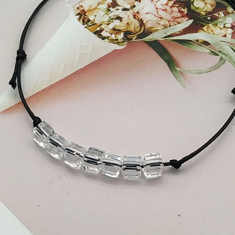 2019 новый модный браслет с кристаллами для женщин и мужчин простой веревочной