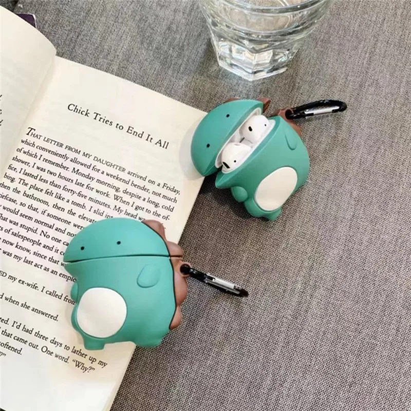 Милый динозавр дизайн кожного покрова для Airpods 1/2 чехол Полная защита анти