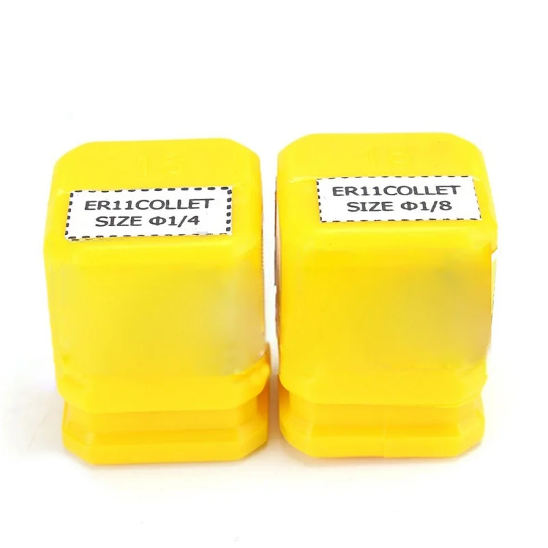 Набор цанг ER11 комплект из 2 зажимных втулок 1/4 дюйма + 1/8 для гравировального