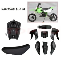motorcycle plastic fairing full body cover kits fenders mudguard seat for kawasaki klx 110 kx65 suzuki rm65 drz110 dirt pit bike