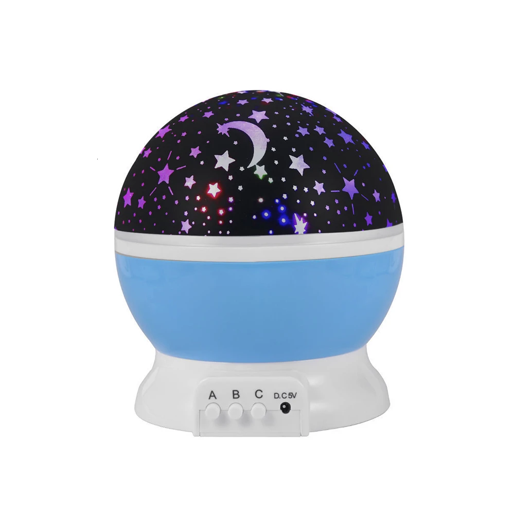 Звездное небо Проектор луна лампа Звездный Ночной светильник светодиодный