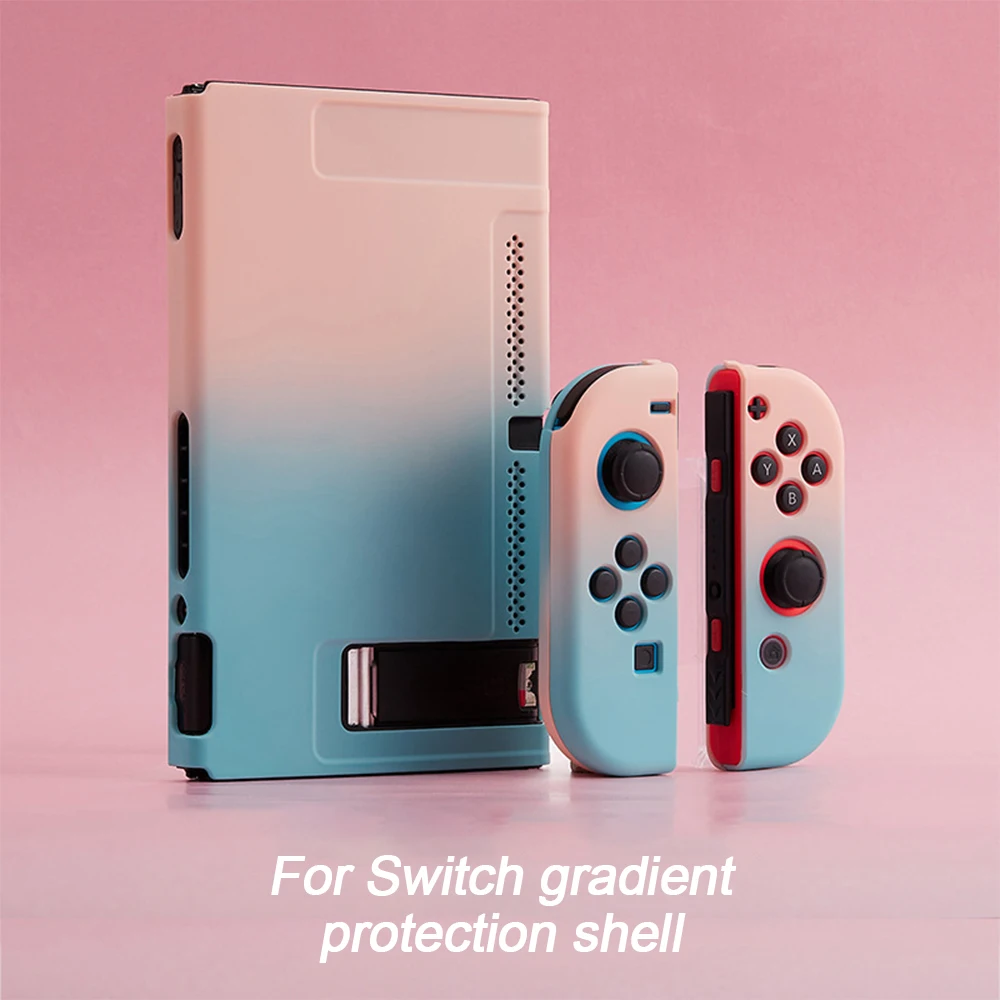 

Protective Case Set for Switch Console Anti Scratches Dustproof Hard Shell Case Handheld Grip DIY Replacement Parts