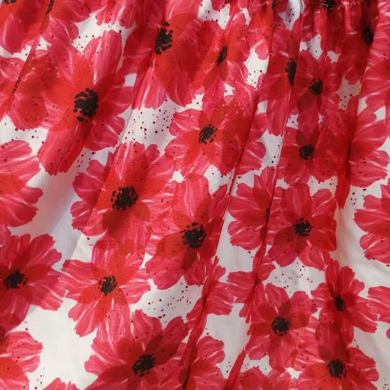

TWOTWINSTYLE Print Patchwork Bowknot Dress For Women Square Collar Sleeveless High Waist Hit Color Lace Up Dresses Female 2021